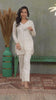 Ivory Lucknowi Mirror Work Kurta Set