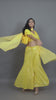 Yellow Indo Western Palazzo, Blouse And Dupatta Set