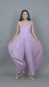 Indian Jumpsuit For Women, Lavender Jumpsuit